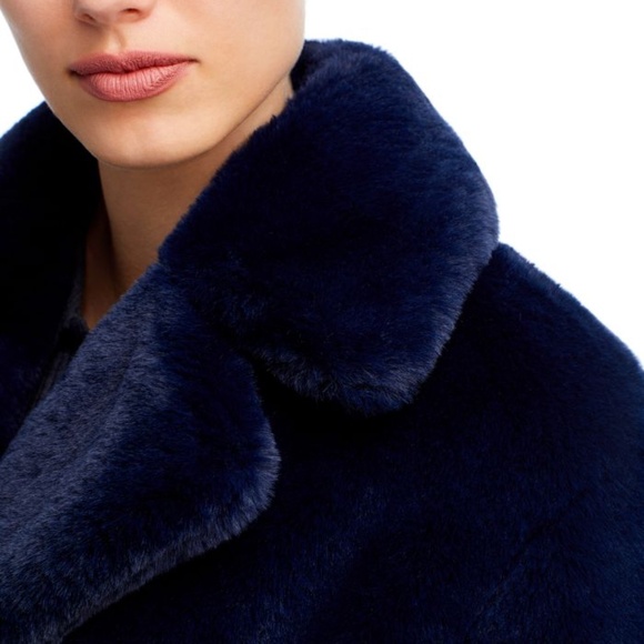 APPARIS x MANSUR GAVRIEL Stella Faux-Fur Coat size Small NWT - Picture 6 of 14